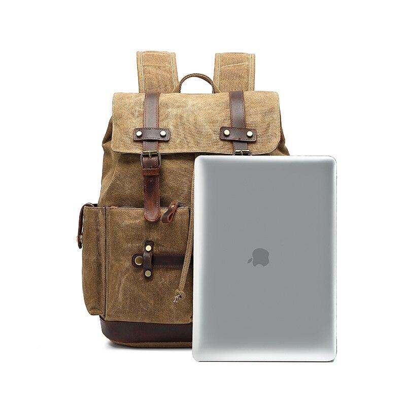 Army Rucksack FALKENRIGG 20L – Militär Rucksack Canvas & Leder