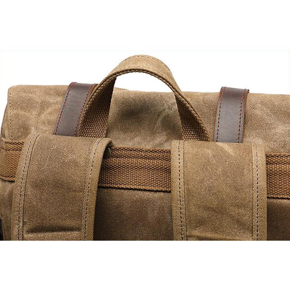 Army Rucksack FALKENRIGG 20L – Militär Rucksack Canvas & Leder