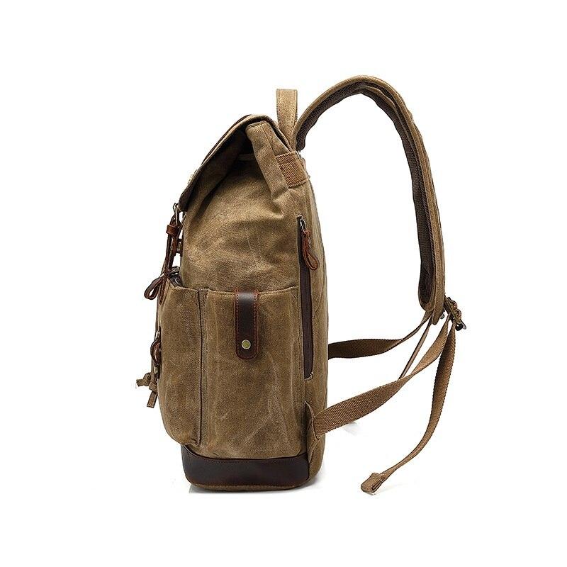 Army Rucksack FALKENRIGG 20L – Militär Rucksack Canvas & Leder