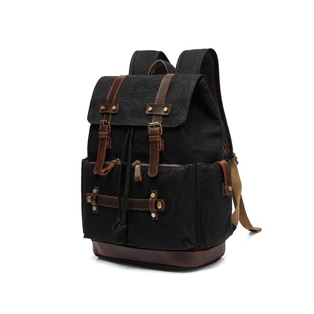 Army Rucksack FALKENRIGG 20L – Militär Rucksack Canvas & Leder