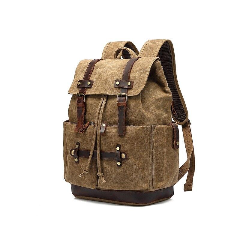 Army Rucksack FALKENRIGG 20L – Militär Rucksack Canvas & Leder