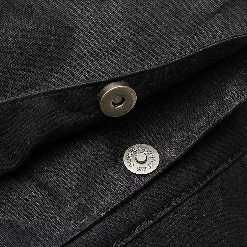 Vintage Rolltop Rucksack – Gewachstes Canvas & Lederdetails 20L