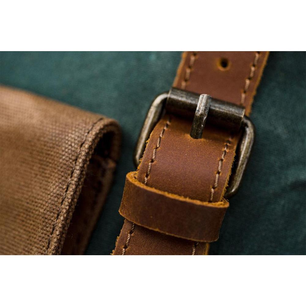 Retro Rucksack Schweden – Vintage Canvas Rucksack mit Laptopfach 18L