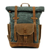 Vintage Rucksack Herren aus Canvas & Leder – Modell Bastian 14L