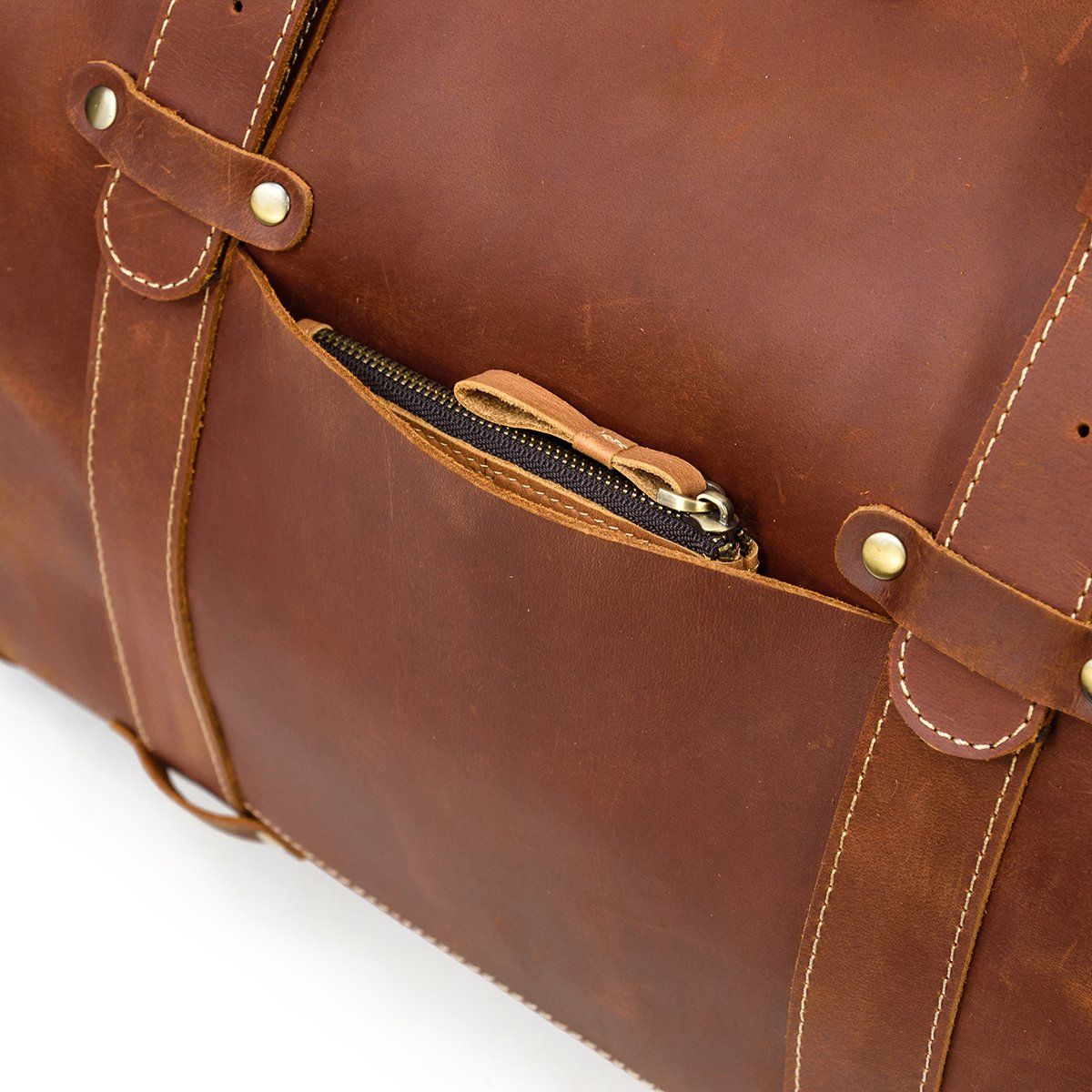 Reisetasche aus Leder 34L – Vintage Panamatasche für stilvolles Reisen