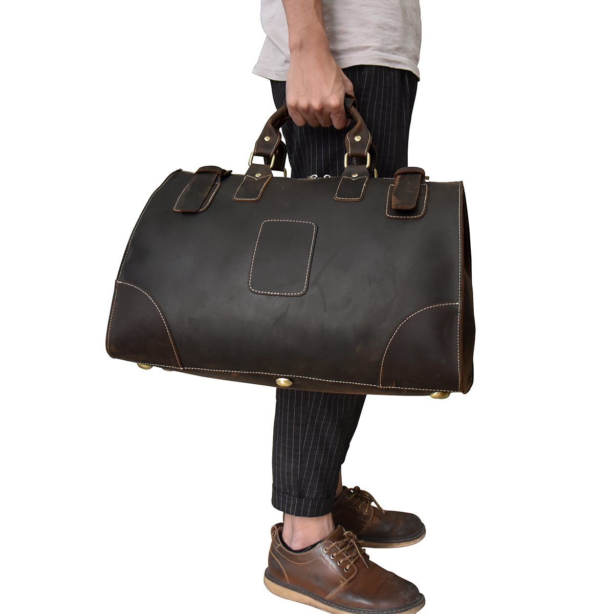 Reisetasche aus Leder 35L – Vintage Weekender