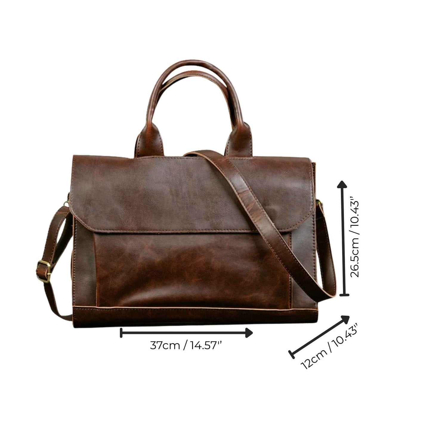 Vegane Messenger Tasche Herba Verde – Nachhaltig & Wasserabweisend 6L