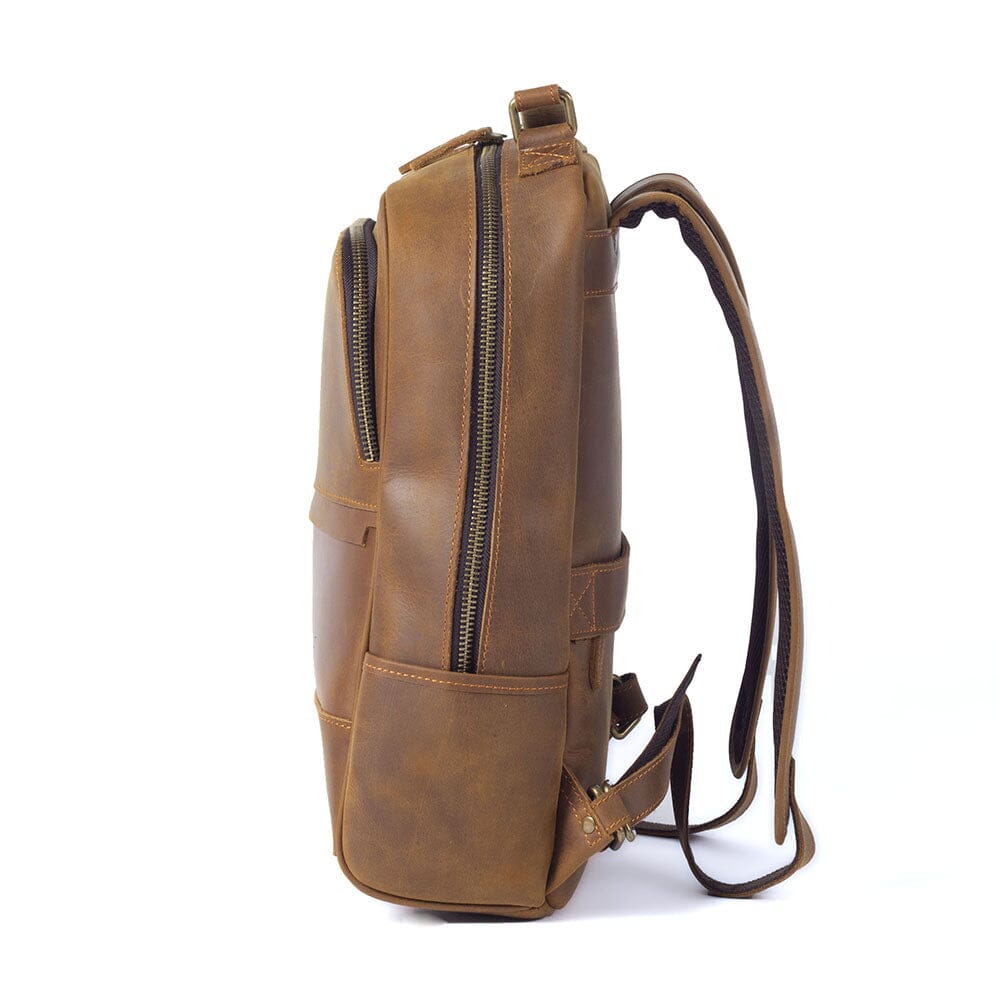 Echter Leder Rucksack 14L Taviro – Vintage Backpack aus Vollleder
