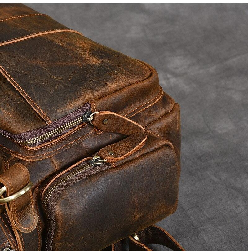 Brauner Lederrucksack im Vintage-Stil – Robust & Zeitlos