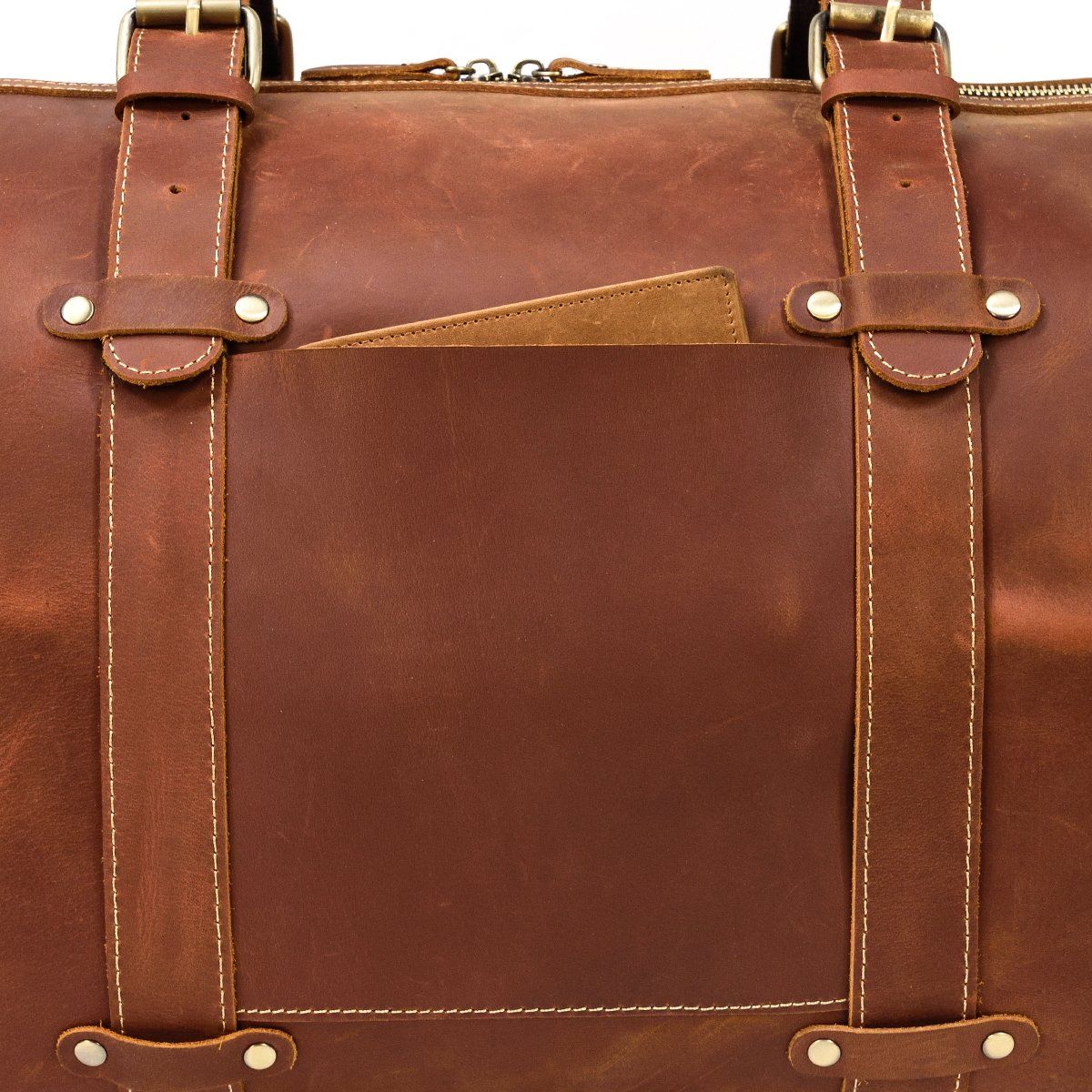 Reisetasche aus Leder 34L – Vintage Panamatasche für stilvolles Reisen
