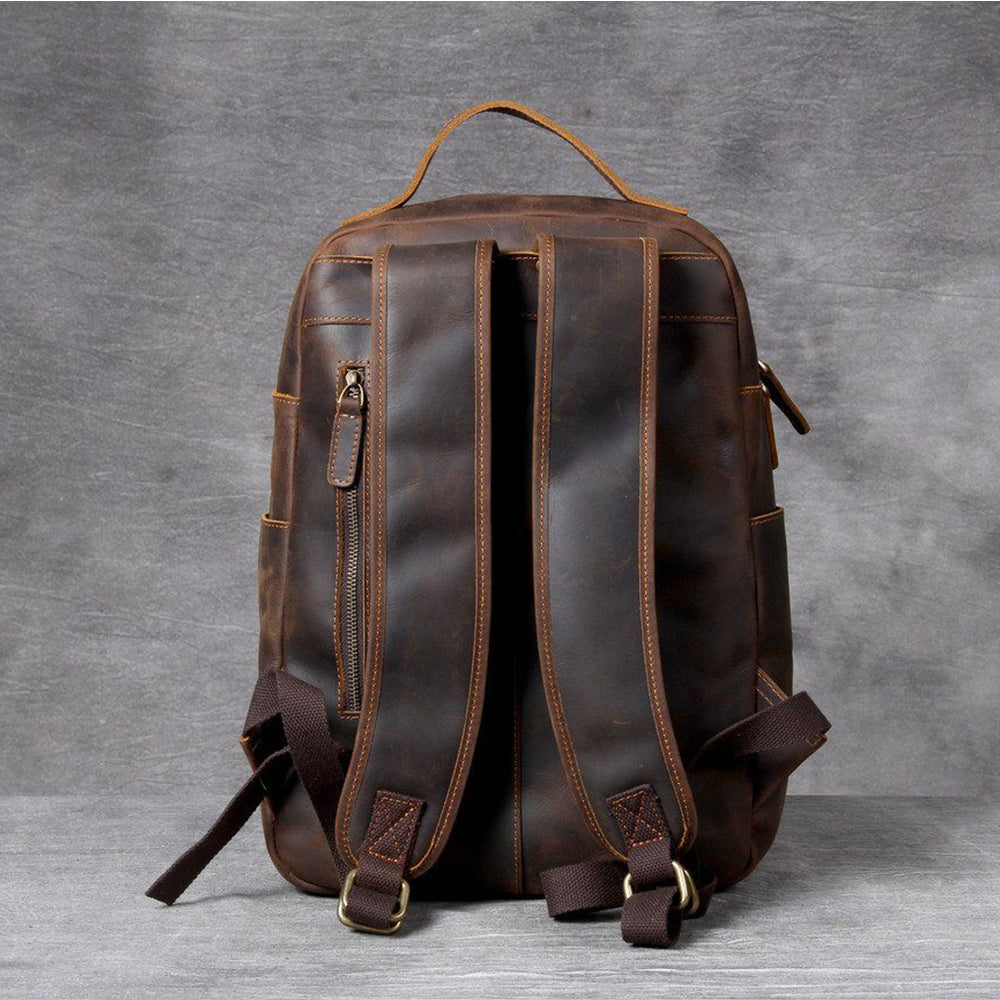 Leder Herren-Rucksack Moritz – Vintage-Rucksack in Hellbraun