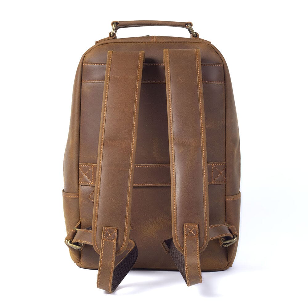Echter Leder Rucksack 14L Taviro – Vintage Backpack aus Vollleder