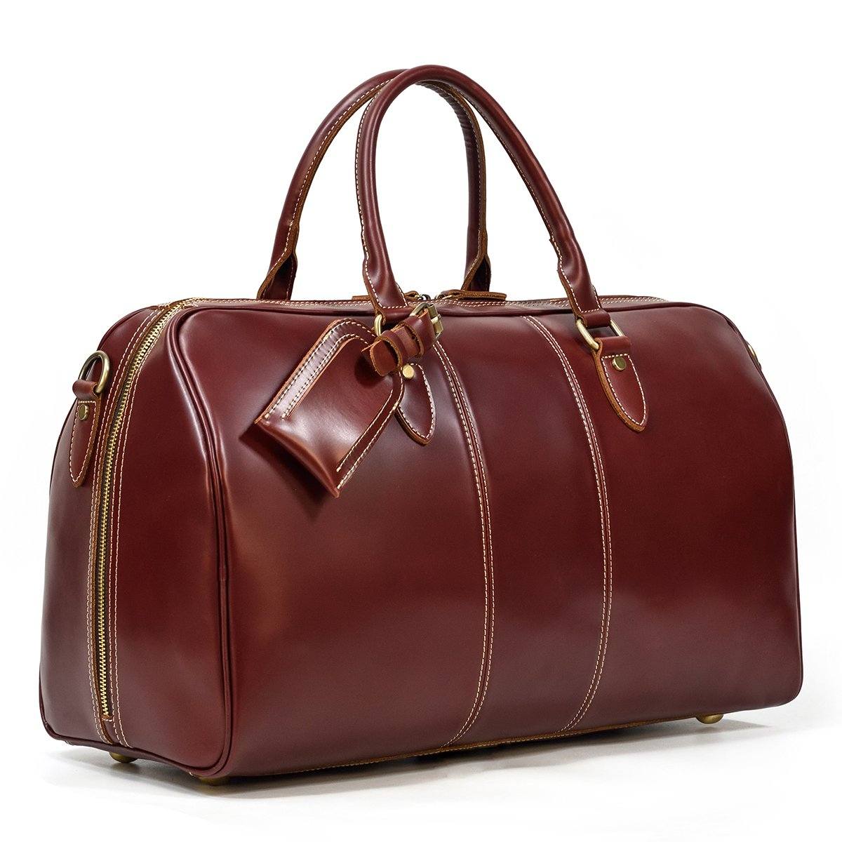 Leather Weekender Bag – Vintage 35L Weekender für Stilreisen