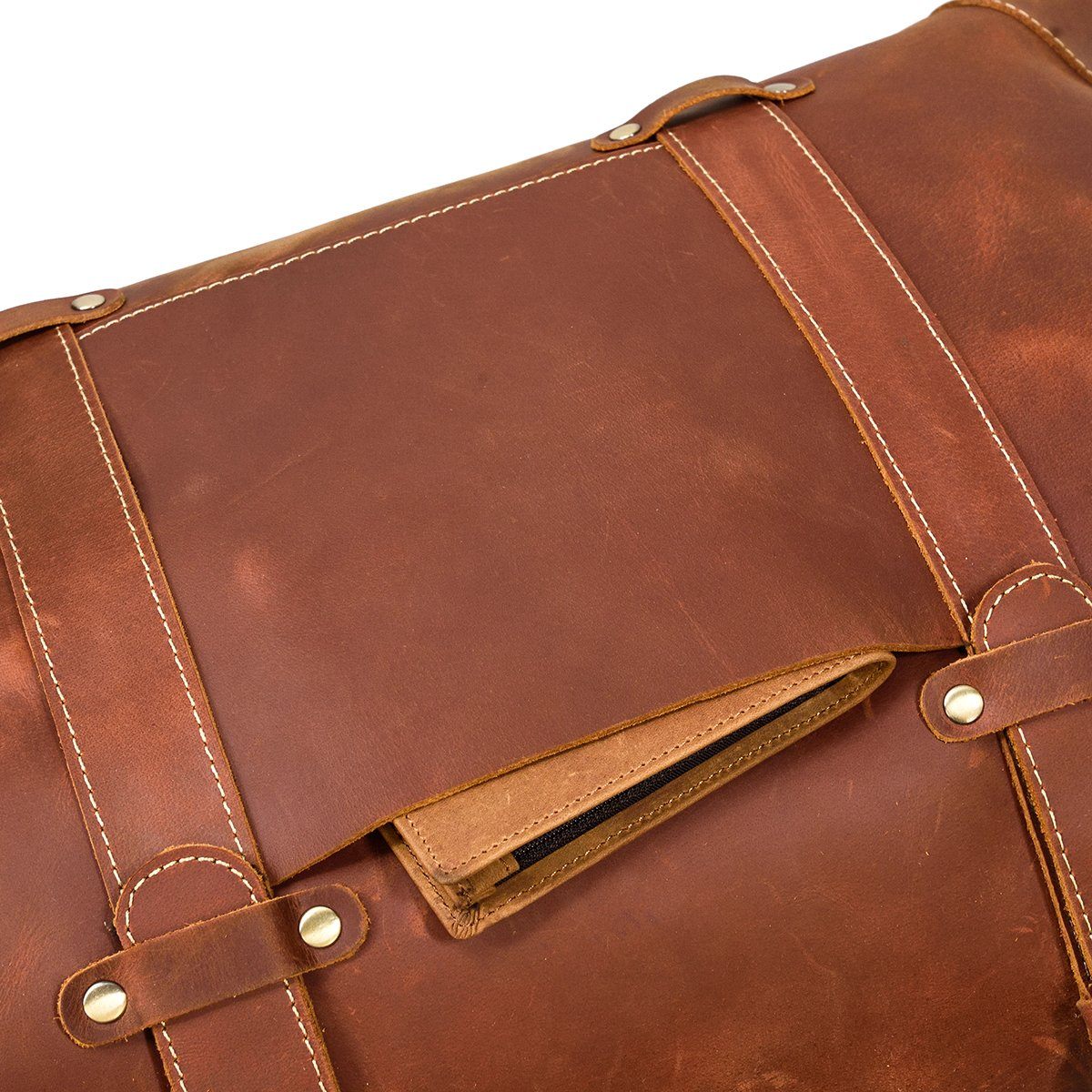 Reisetasche aus Leder 34L – Vintage Panamatasche für stilvolles Reisen