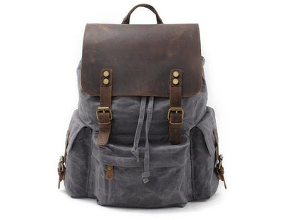 Vintage Rucksack Herren – Canvas & Leder Rucksack mit Stil & Komfort 15L