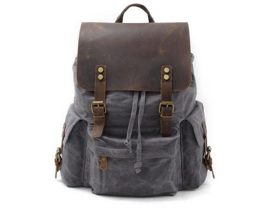 Vintage Rucksack Herren – Canvas & Leder Rucksack mit Stil & Komfort