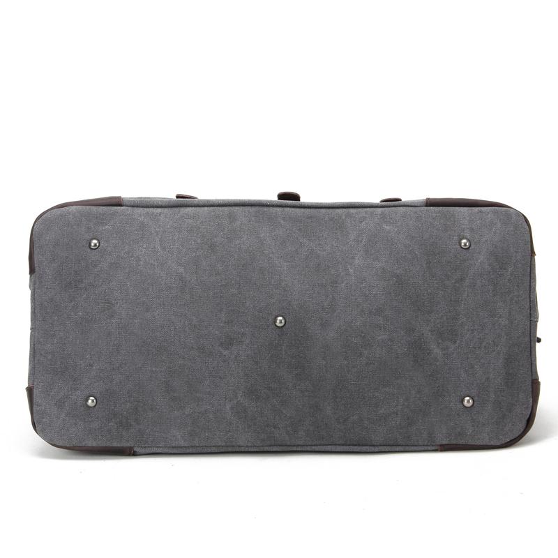 Duffelbag Polen – Vintage Canvas Weekender 56L aus Leder