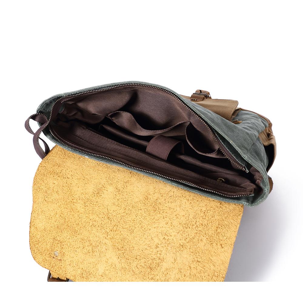Retro Rucksack Schweden – Vintage Canvas Rucksack mit Laptopfach 18L