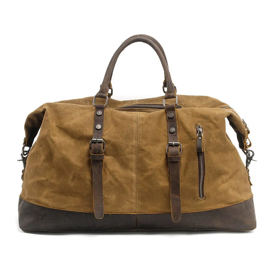 Duffel Bag Canvas Finland – Vintage Reisetasche aus Leder & Canvas