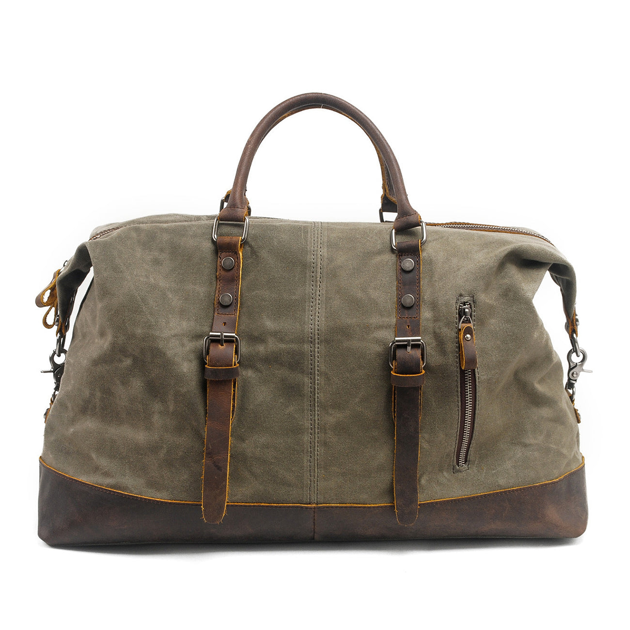 Duffel Bag Canvas Finland – Vintage Reisetasche aus Leder & Canvas