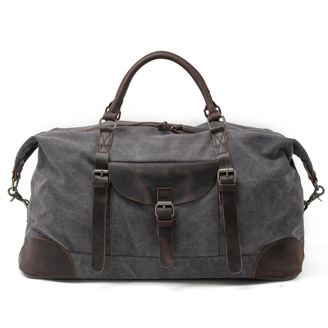Duffelbag Polen – Vintage Canvas Weekender 56L aus Leder