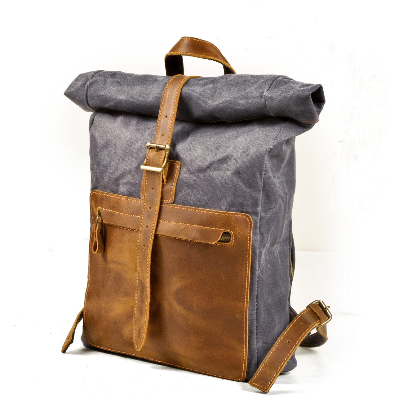 Waxed Canvas Rucksack 13L aus Canvas & Leder – Vintage Alltagsrucksack NORDMARK