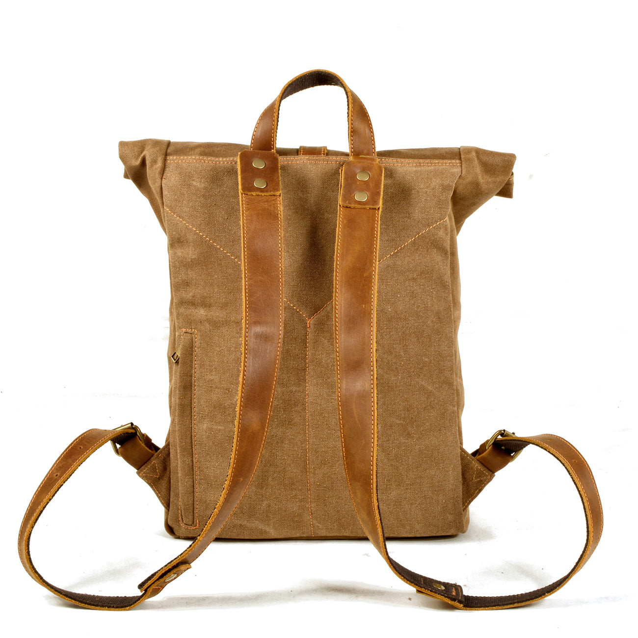 Waxed Canvas Rucksack 13L aus Canvas & Leder – Vintage Alltagsrucksack NORDMARK