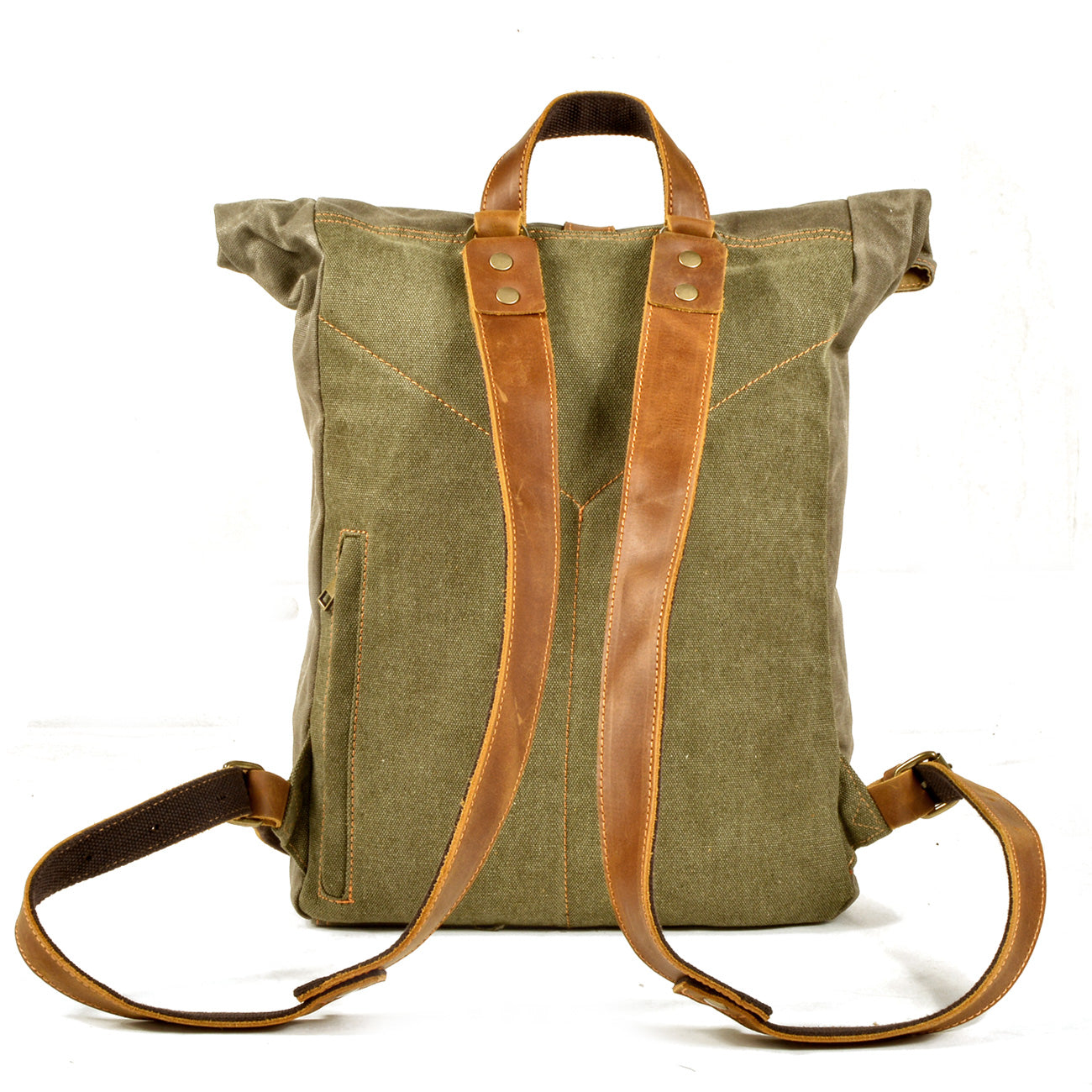Waxed Canvas Rucksack 13L aus Canvas & Leder – Vintage Alltagsrucksack NORDMARK