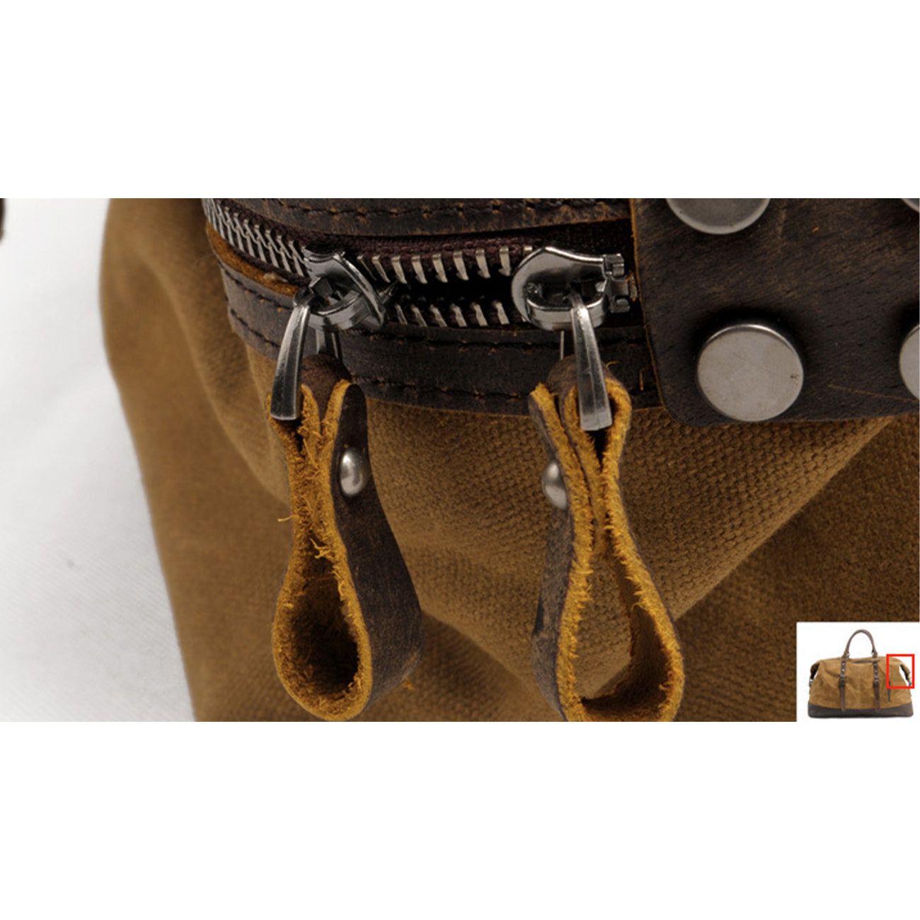 Duffel Bag Canvas Finland – Vintage Reisetasche aus Leder & Canvas