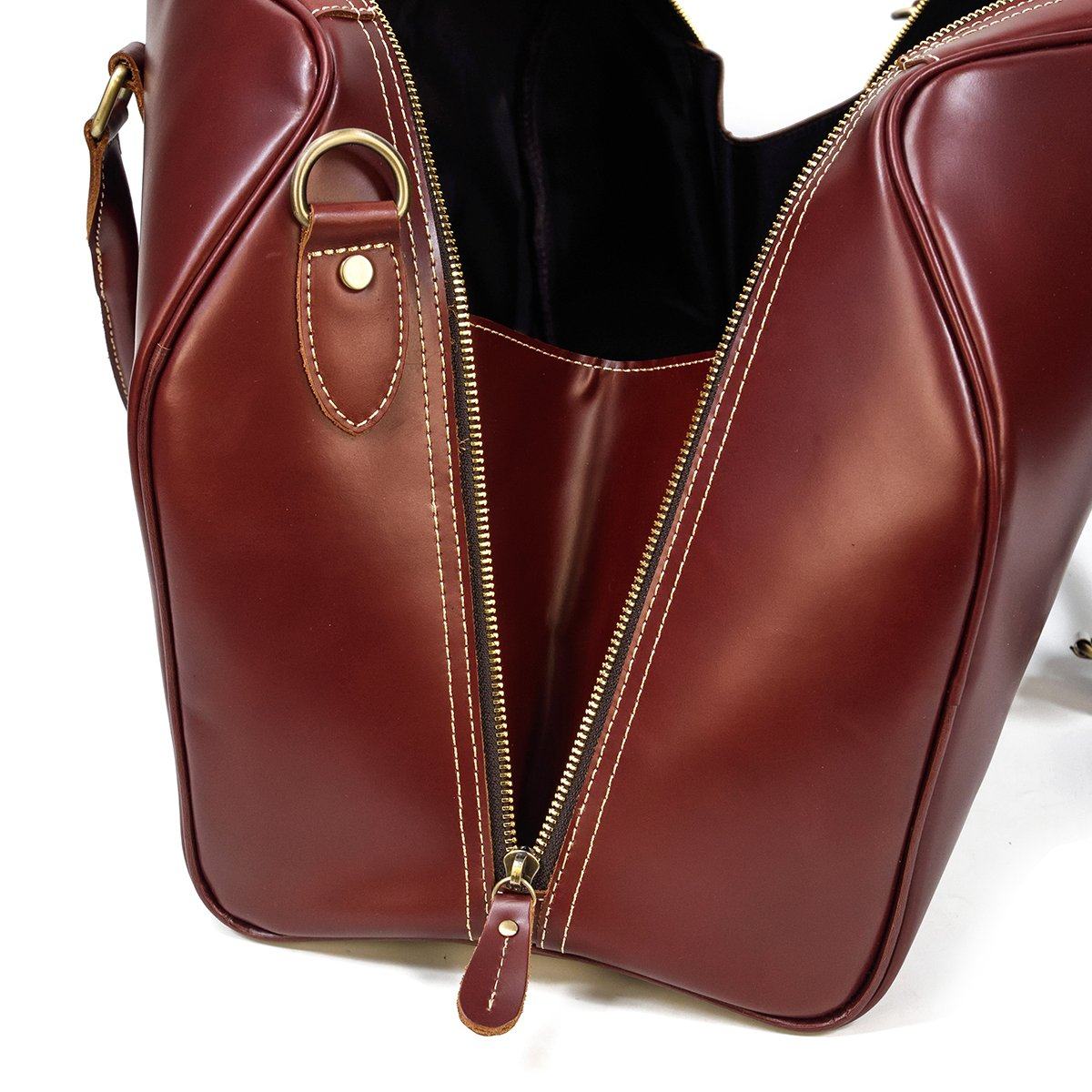 Leather Weekender Bag – Vintage 35L Weekender für Stilreisen