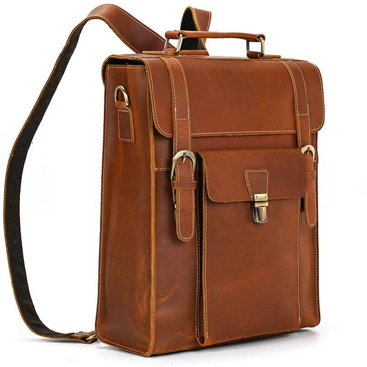 Leder Rucksack wandelbar 13L Owaryn – Convertible Backpack aus Leder