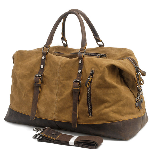 Duffel Bag Canvas Finland – Vintage Reisetasche aus Leder & Canvas