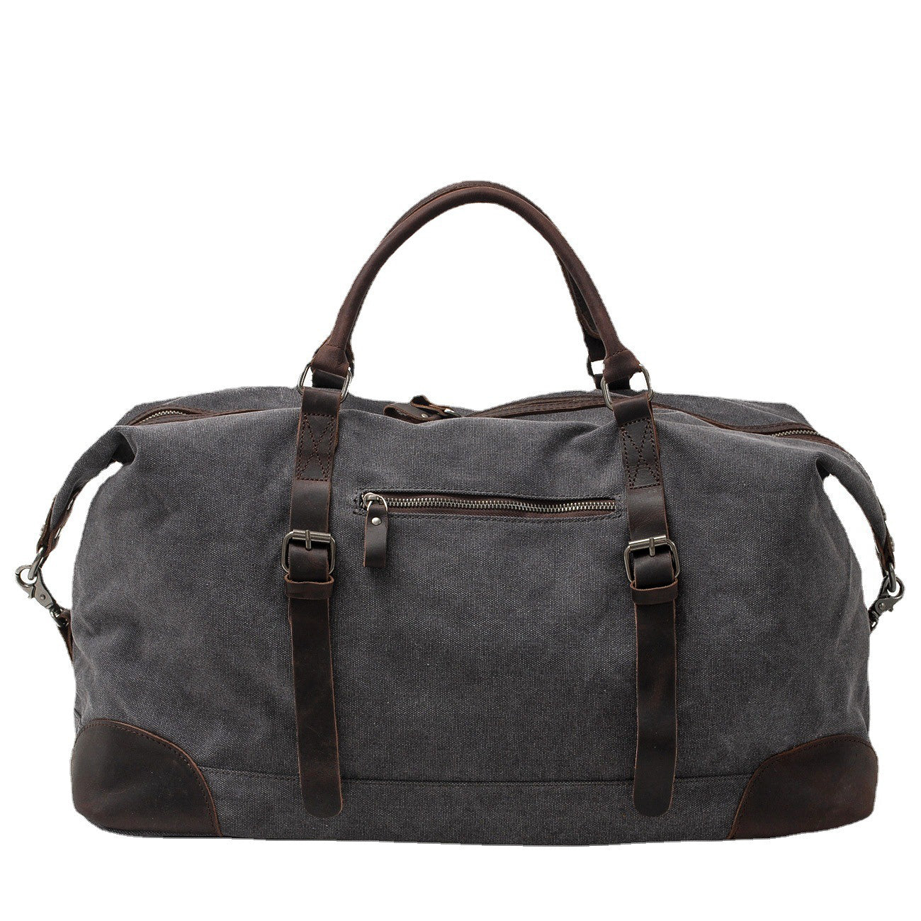 Duffelbag Polen – Vintage Canvas Weekender 56L aus Leder