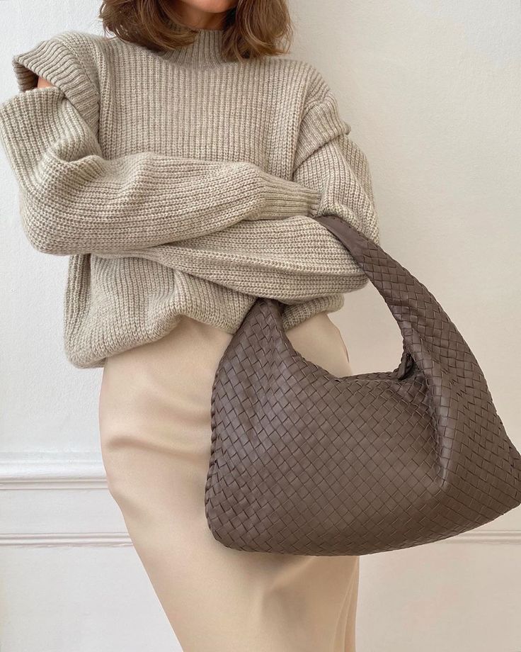 Geflochtene Leder Handtasche – Perfekt für Freizeit & Büro