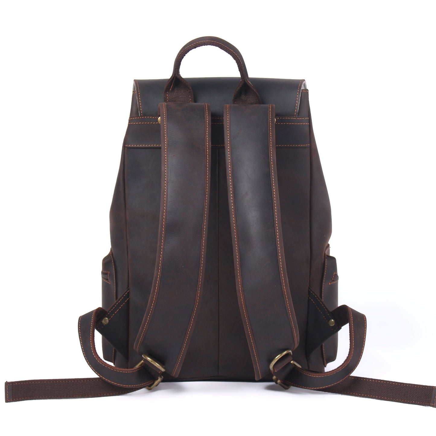 Leder Turnbeutel Rucksack 14L Darven – Vintage Backpack aus Echtleder