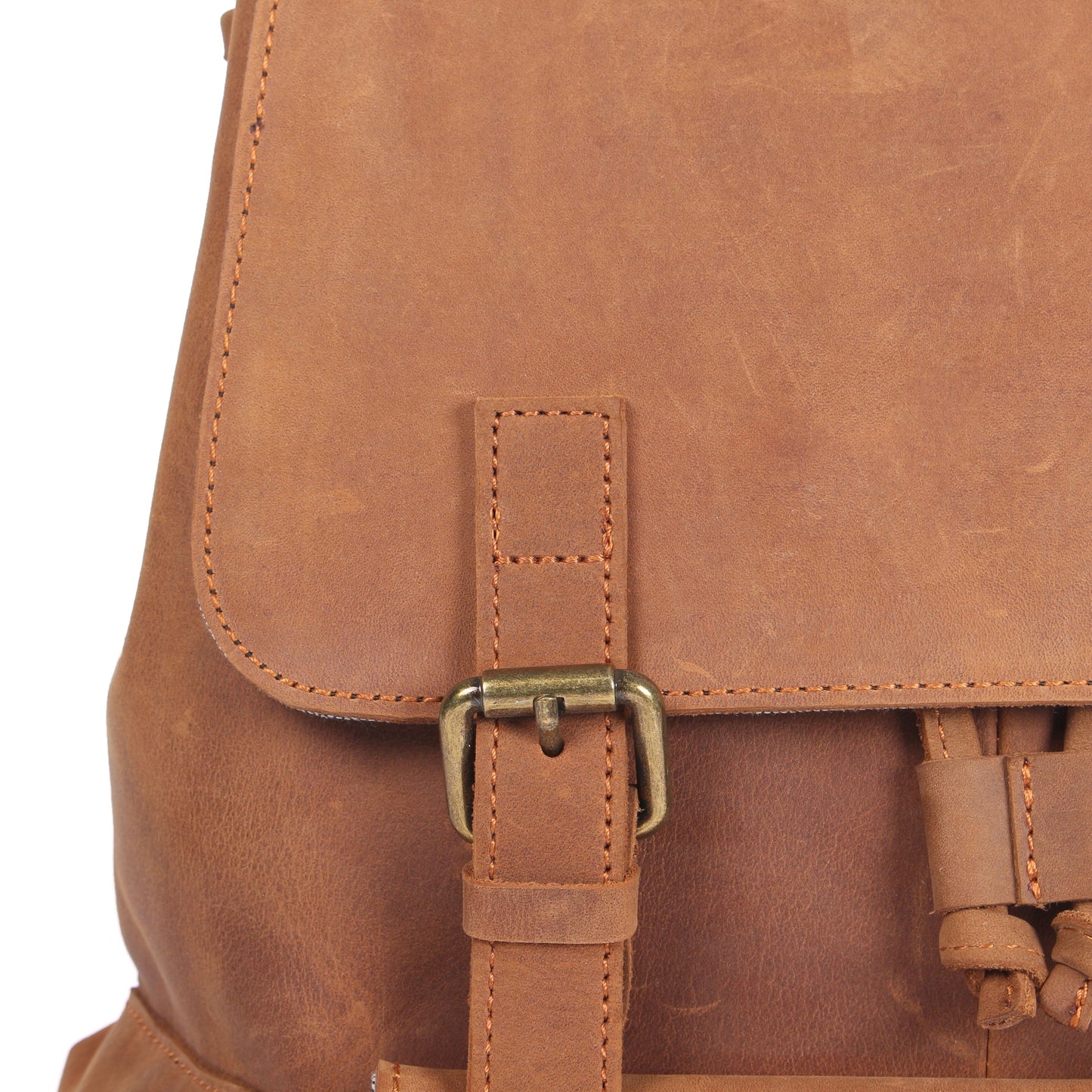 Leder Turnbeutel Rucksack 14L Darven – Vintage Backpack aus Echtleder