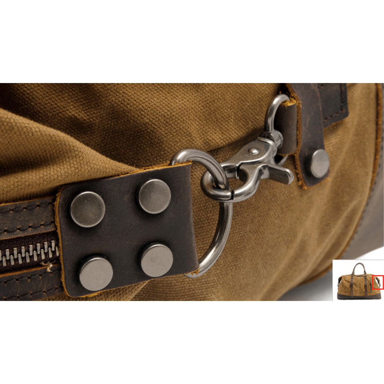 Duffel Bag Canvas Finland – Vintage Reisetasche aus Leder & Canvas