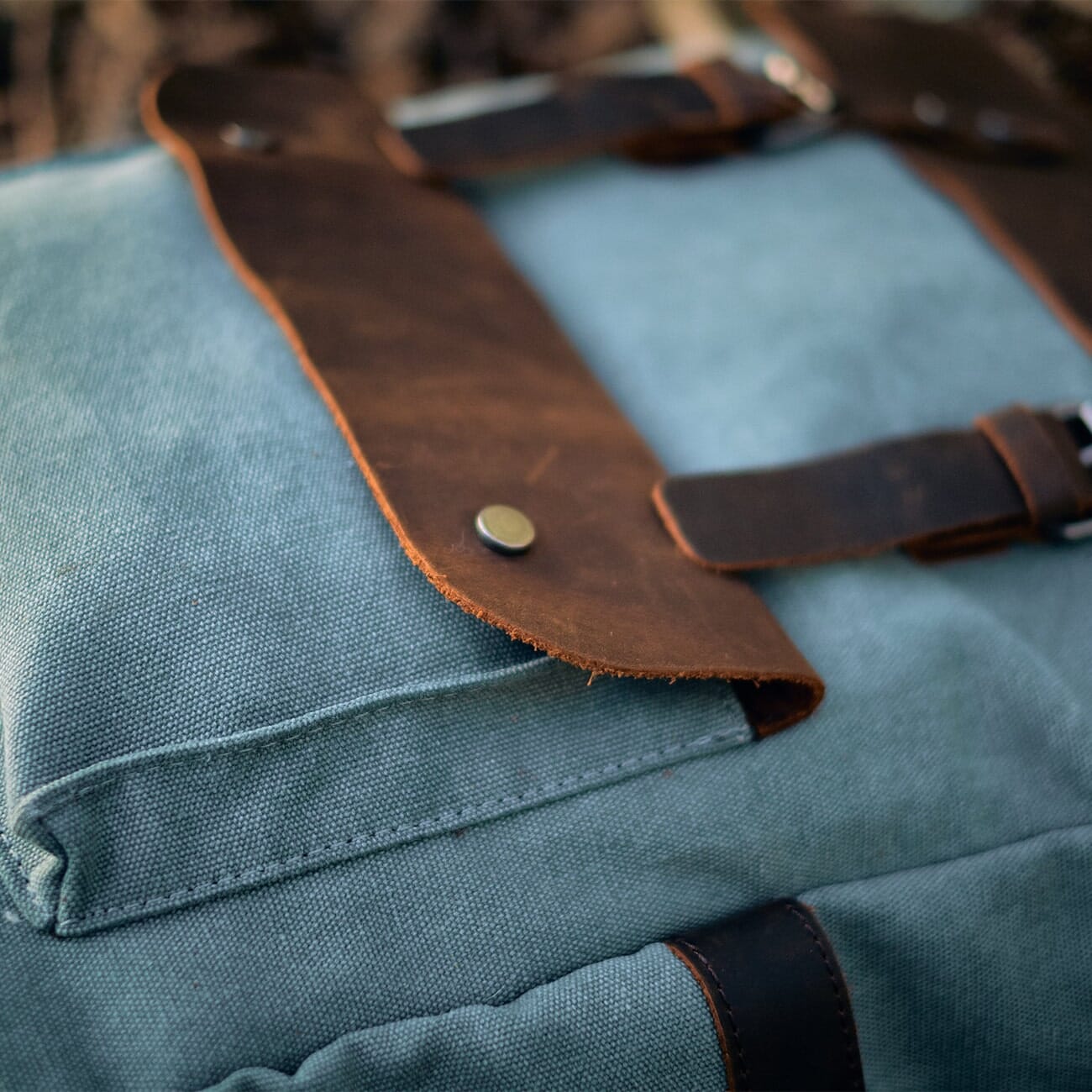 Canvas Tasche Norwegen – Vintage Rucksack für Laptop & Reisen 16L
