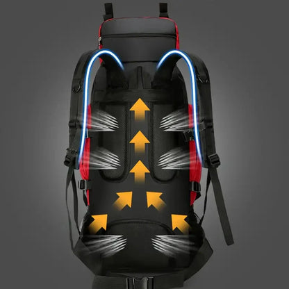 90L Wanderrucksack wasserdicht – Trekking Rucksack für Outdoor