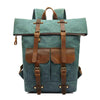 Wasserdichter Rucksack 20L aus Canvas & Leder – Vintage Outdoor Rucksack CONNEMARA