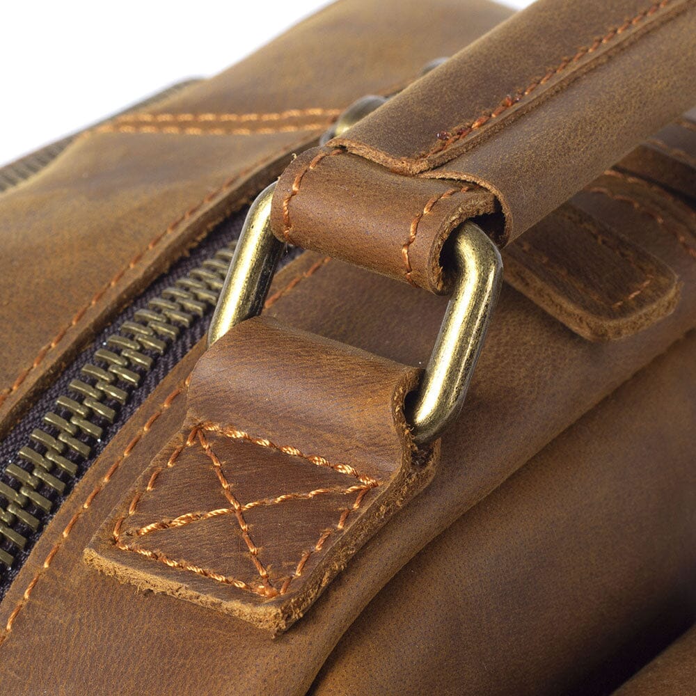 Echter Leder Rucksack 14L Taviro – Vintage Backpack aus Vollleder