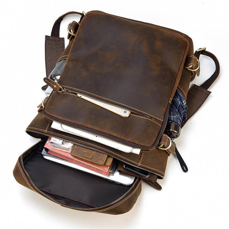 Leder Rucksack Backpack 14L Neravo – Vintage Leder Rucksack