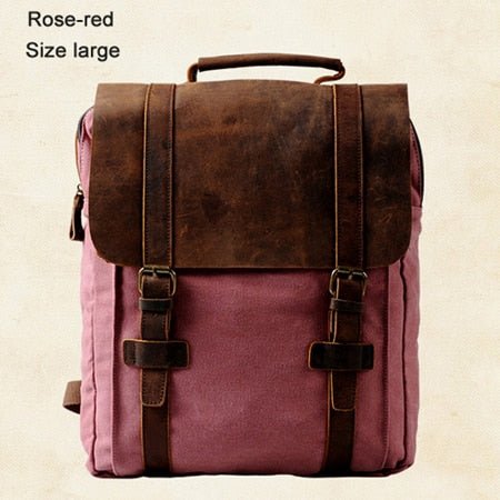 Vintage Rucksack aus Canvas & Leder – robust, stilvoll & funktional