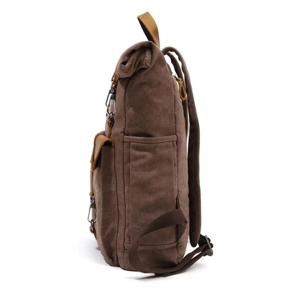 Canvas Tasche Vintage AMSTERDAM – Retro Rucksack mit Laptopfach