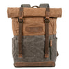 Canvas Tasche – Vintage Rucksack mit Rolltop & Laptopfach 18L