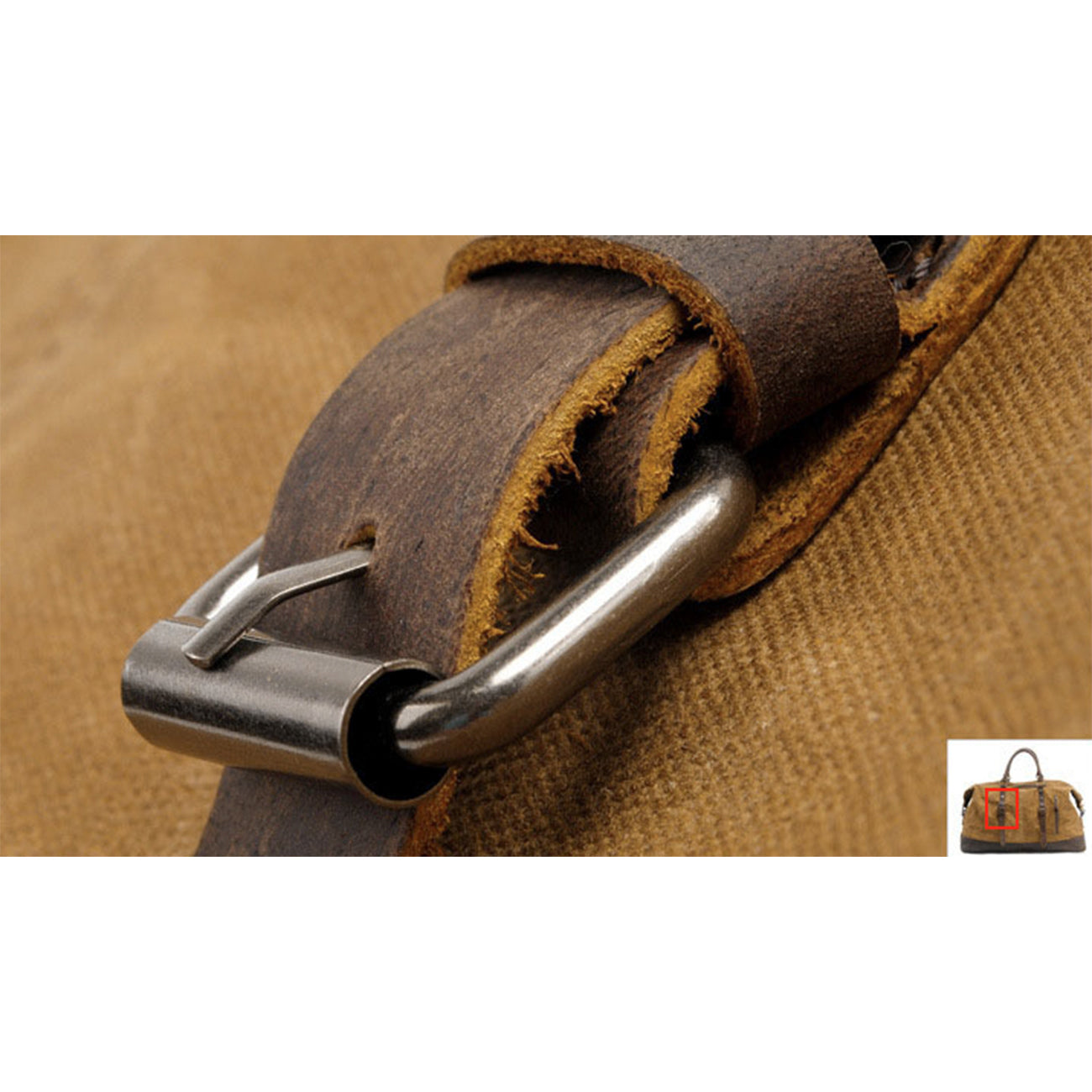 Duffel Bag Canvas Finland – Vintage Reisetasche aus Leder & Canvas