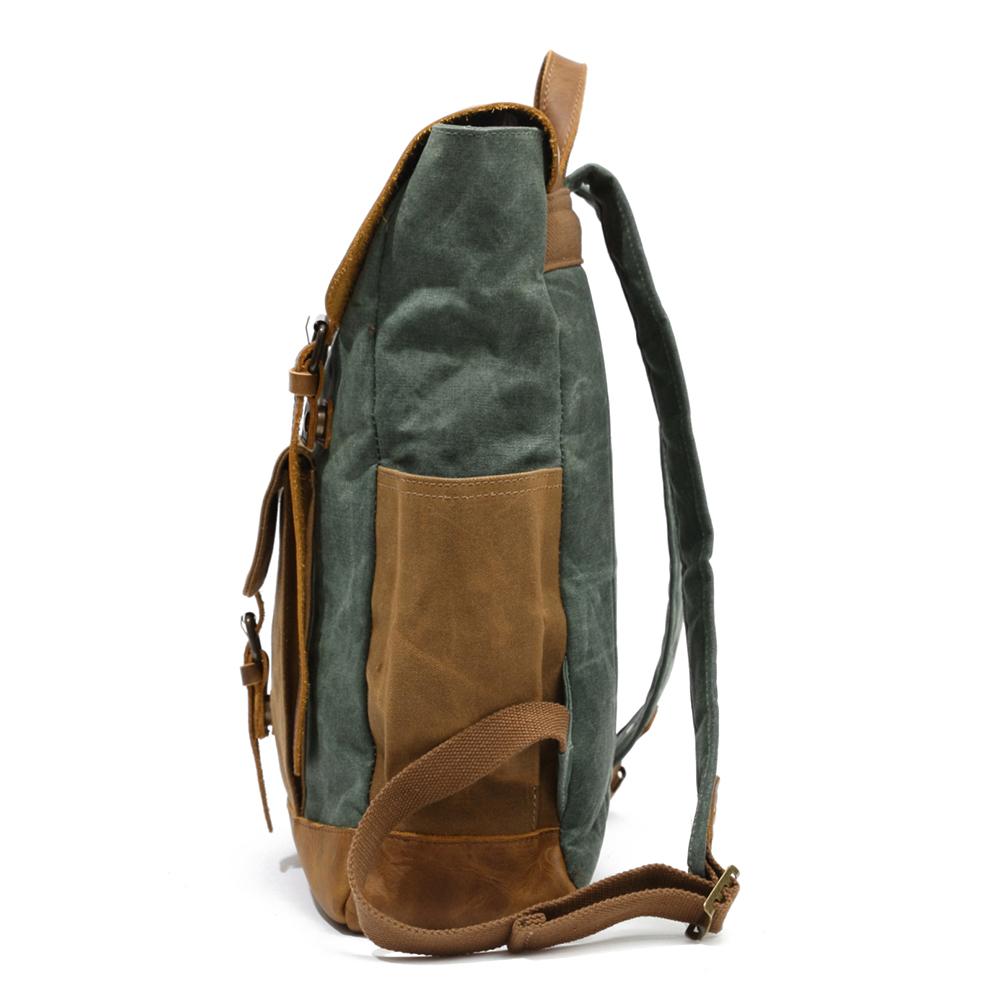 Retro Rucksack Schweden – Vintage Canvas Rucksack mit Laptopfach 18L