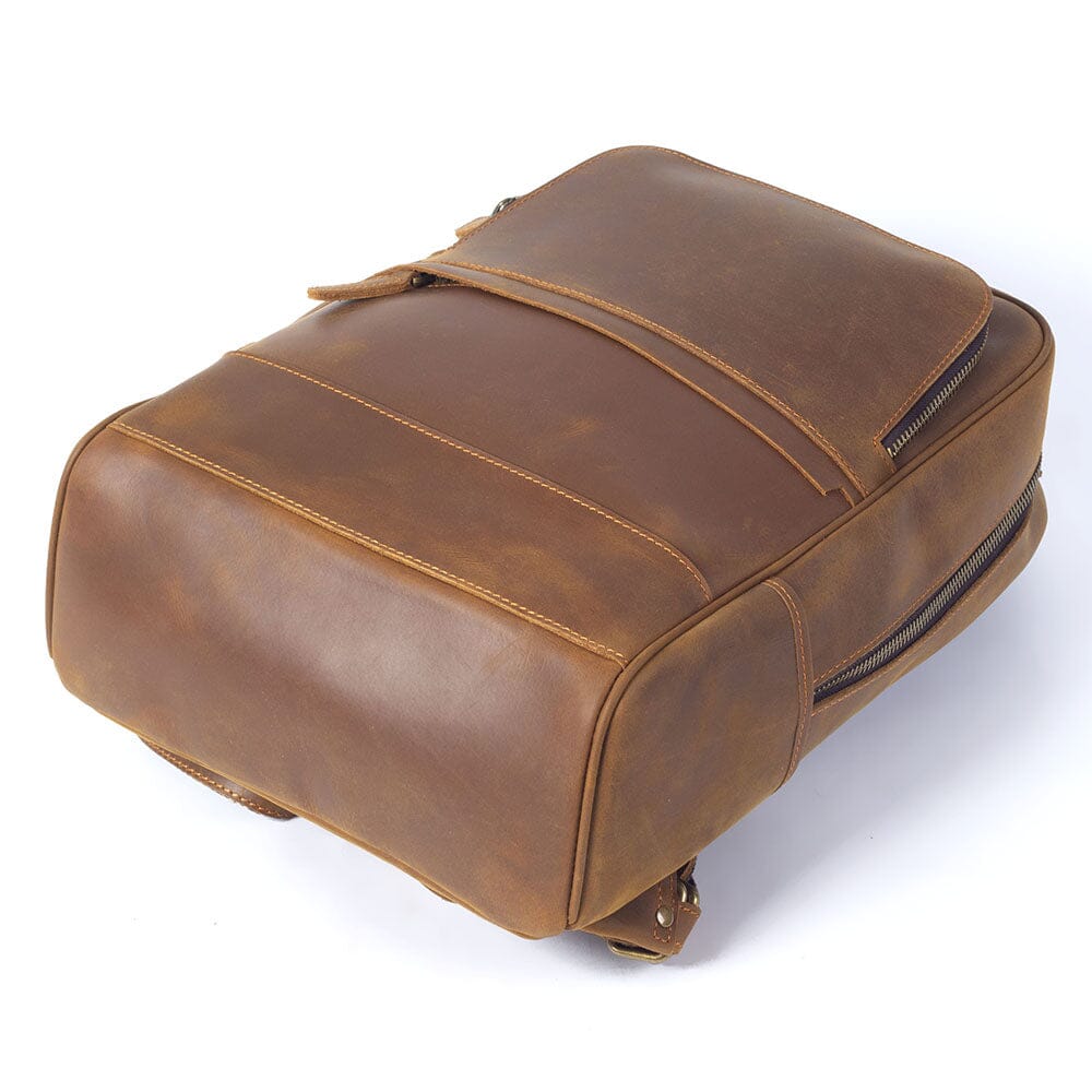 Echter Leder Rucksack 14L Taviro – Vintage Backpack aus Vollleder