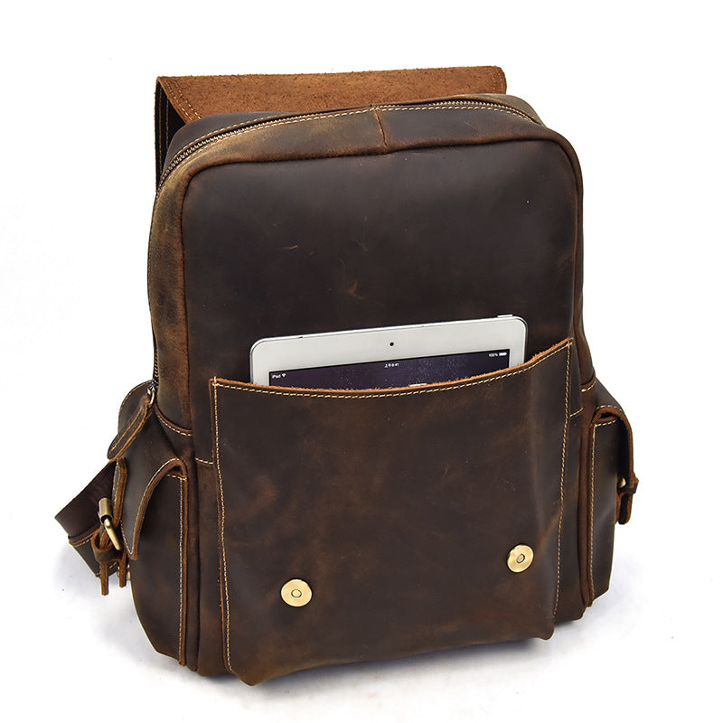 Damen Leder Rucksack 15L Uméra – Vintage Rucksack aus Echtleder