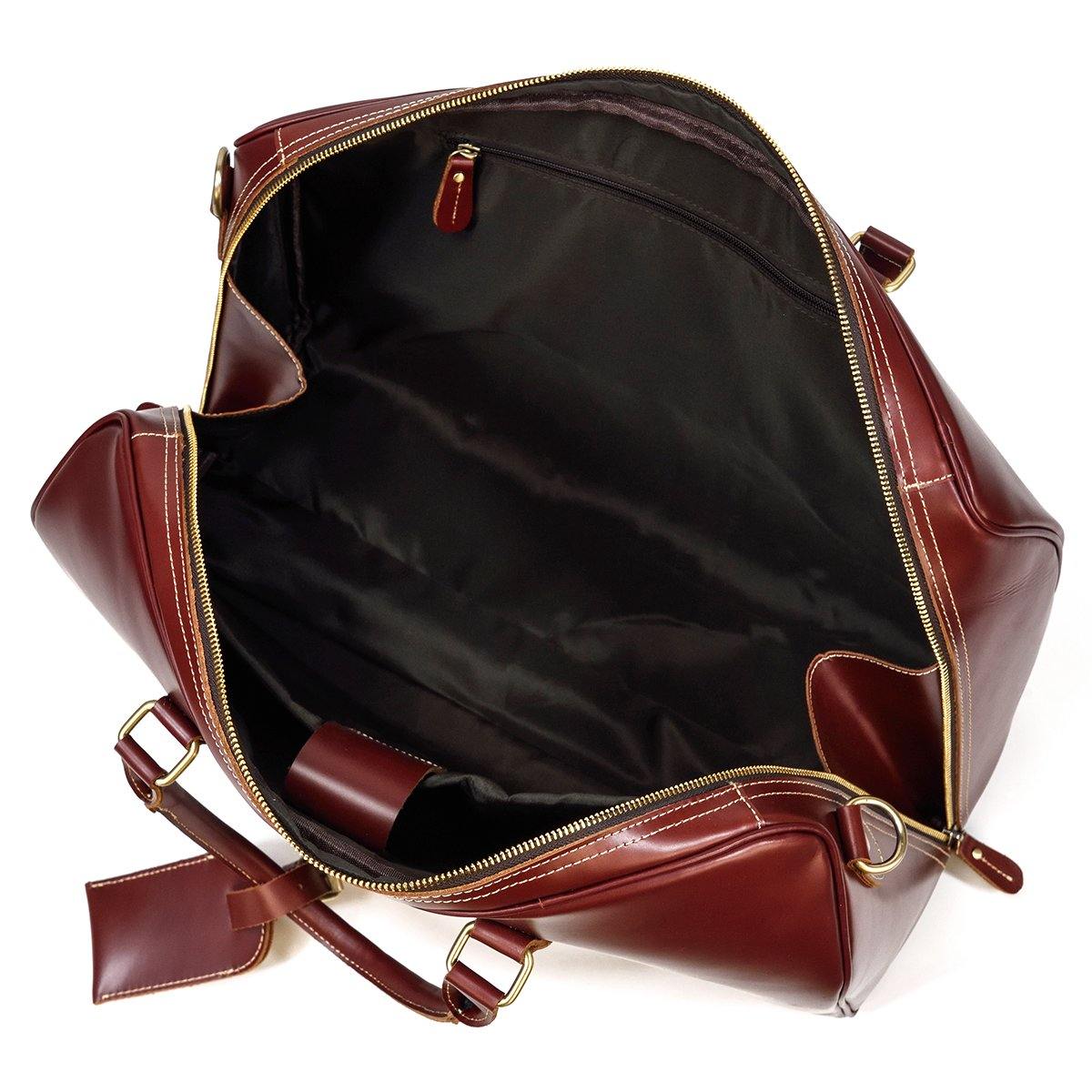 Leather Weekender Bag – Vintage 35L Weekender für Stilreisen